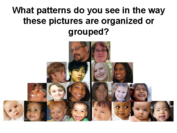 What patterns do you see in the way