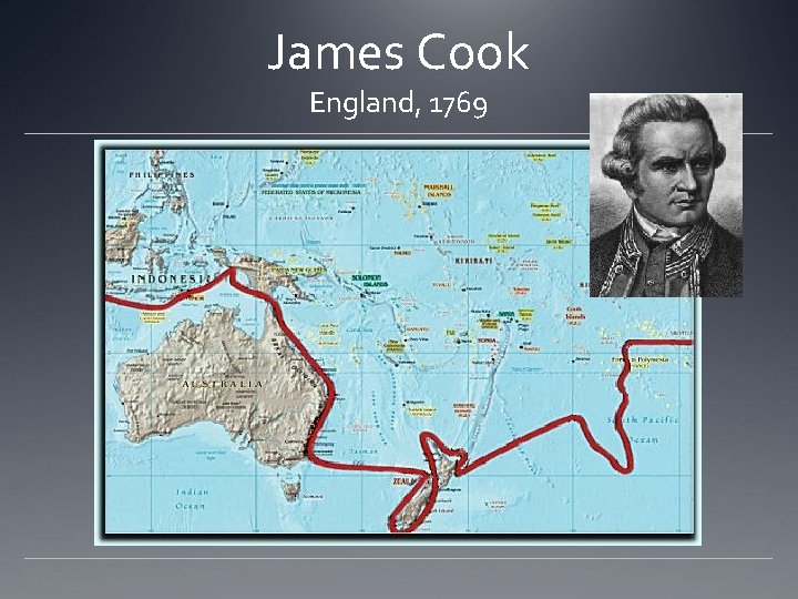 James Cook England, 1769 