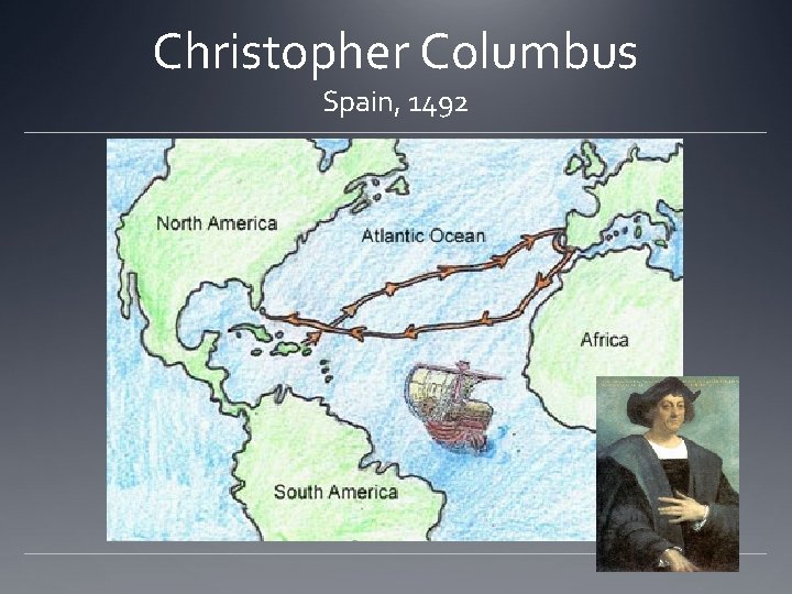 Christopher Columbus Spain, 1492 