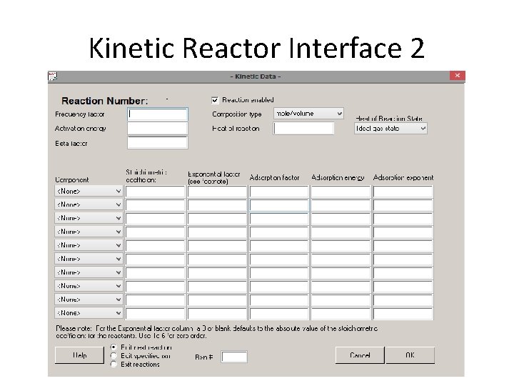 Kinetic Reactor Interface 2 