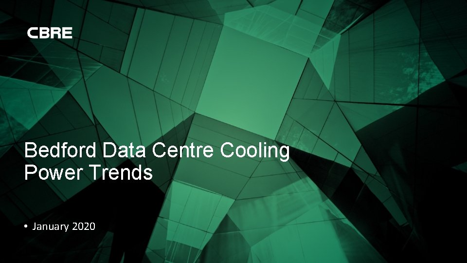Bedford Data Centre Cooling Power Trends • January 2020 