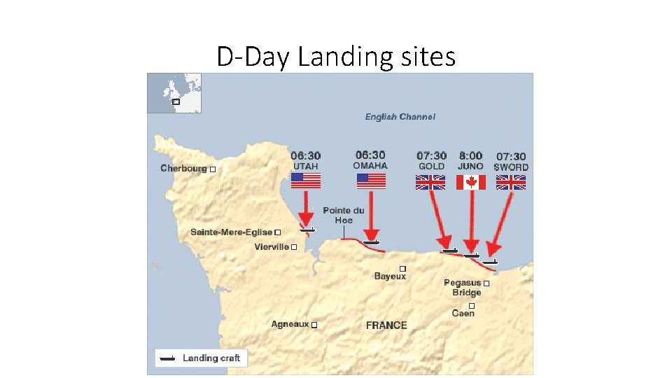 D-Day Landing sites 