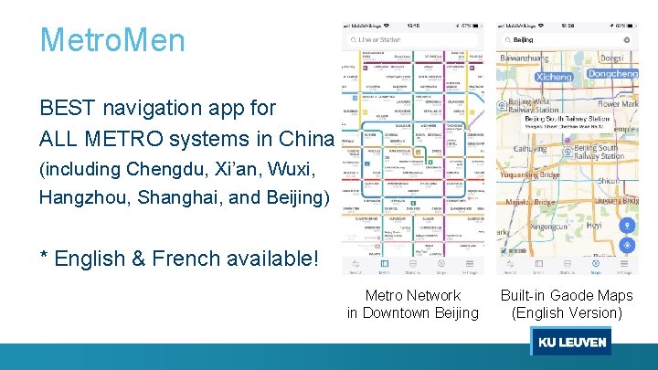 Metro. Men BEST navigation app for ALL METRO systems in China (including Chengdu, Xi’an,