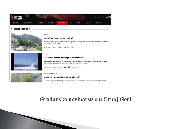 Građansko novinarstvo u Crnoj Gori 