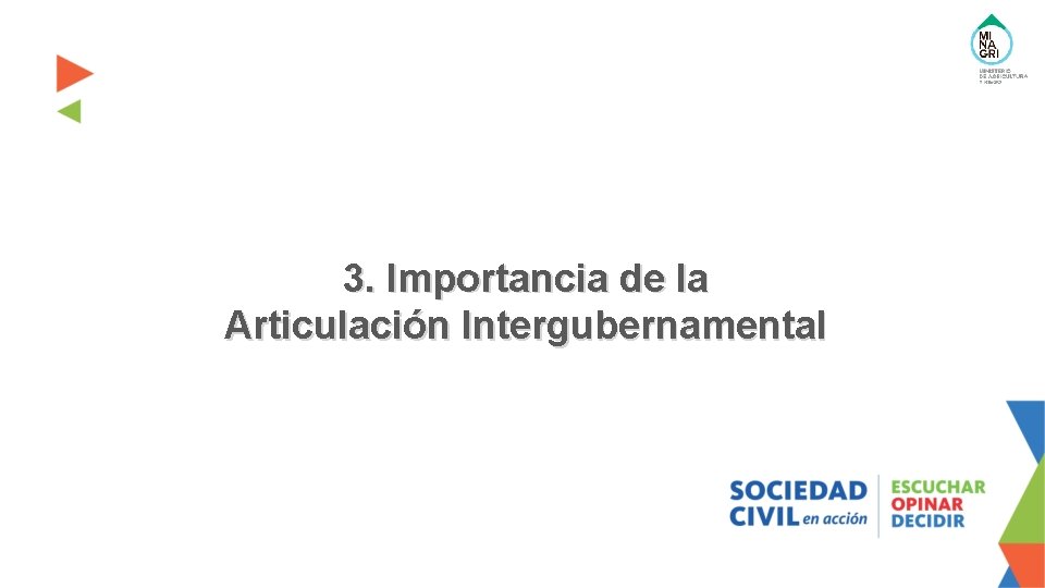 3. Importancia de la Articulación Intergubernamental 