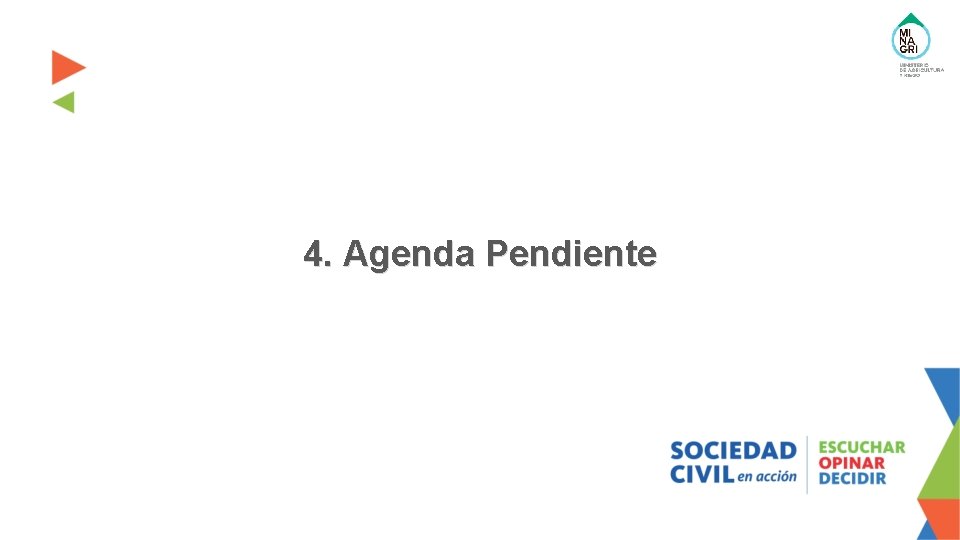 4. Agenda Pendiente 