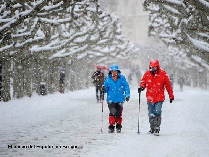 El paseo del Espolón en Burgos 