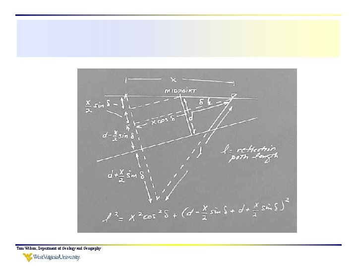 Tom Wilson, Department of Geology and Geography 