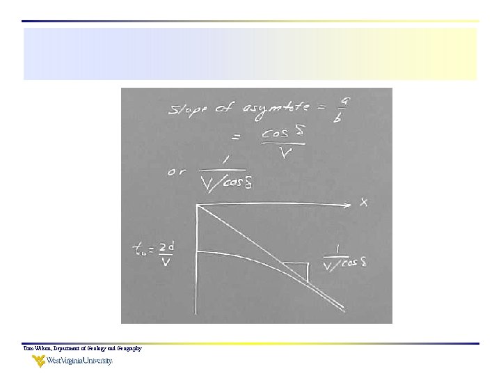 Tom Wilson, Department of Geology and Geography 