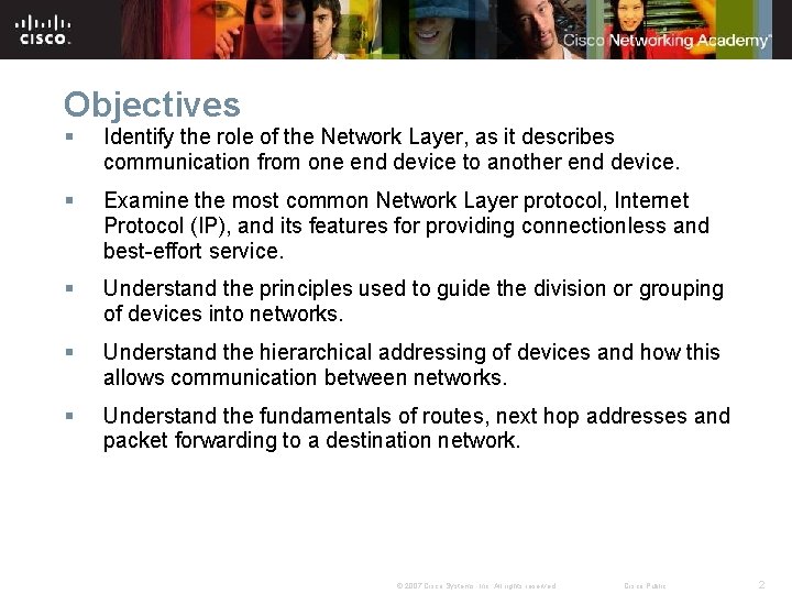 OSI Network Layer Network Fundamentals Chapter 5 Version