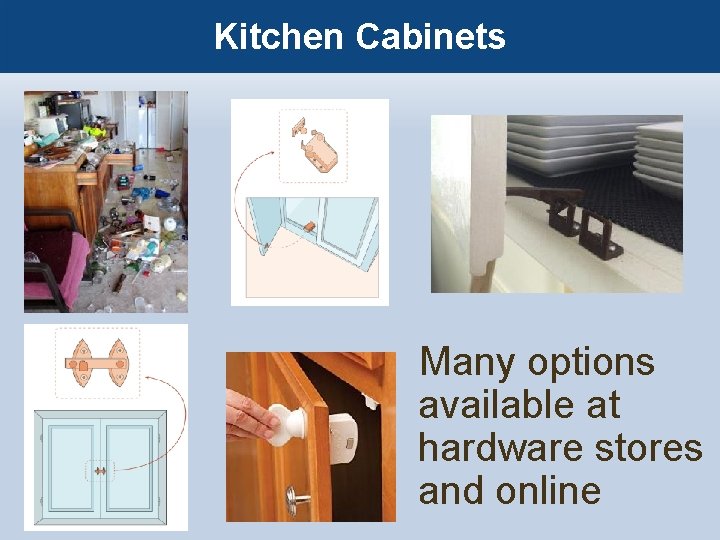 Kitchen Cabinets Many options available at hardware stores and online 