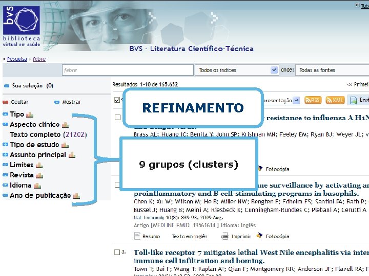 REFINAMENTO 9 grupos (clusters) 