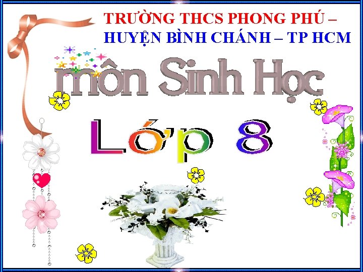 TRƯỜNG THCS PHONG PHÚ – HUYỆN BÌNH CHÁNH – TP HCM 