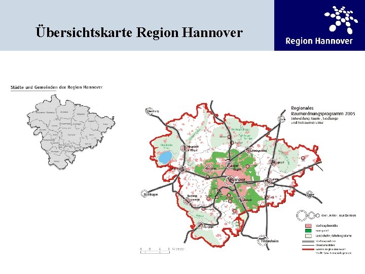 Übersichtskarte Region Hannover 