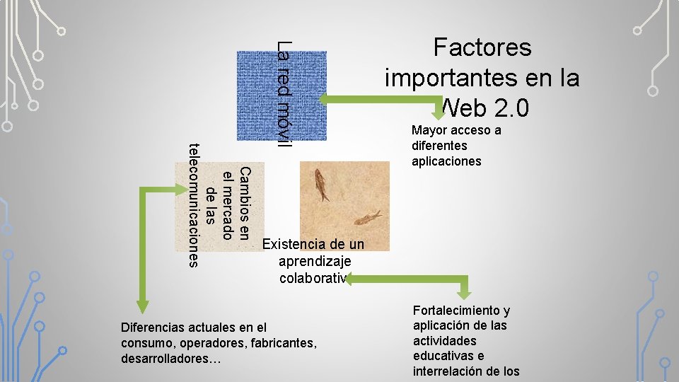 Cambios en el mercado de las telecomunicaciones La red móvil Factores importantes en la