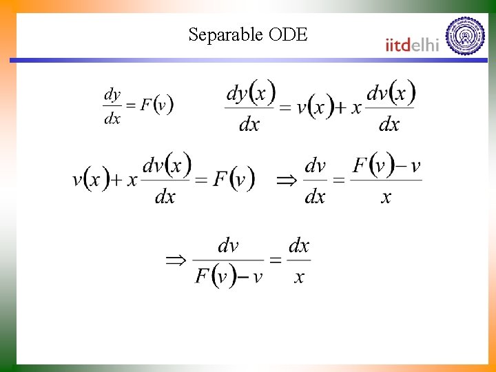 Separable ODE 