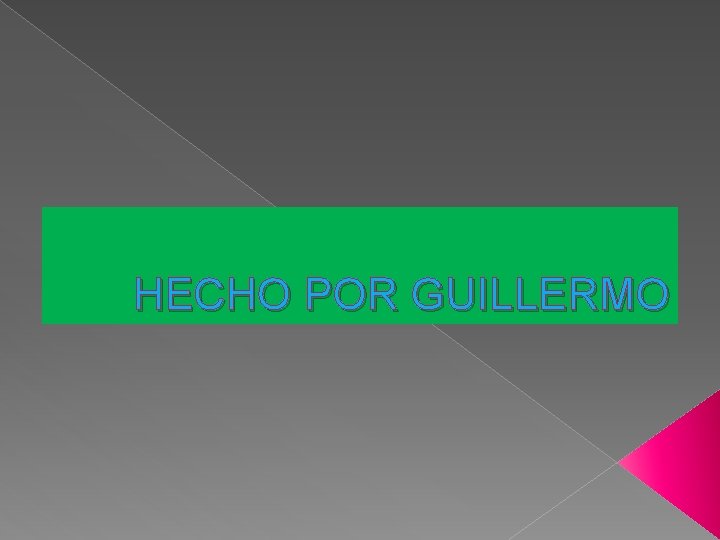 HECHO POR GUILLERMO 