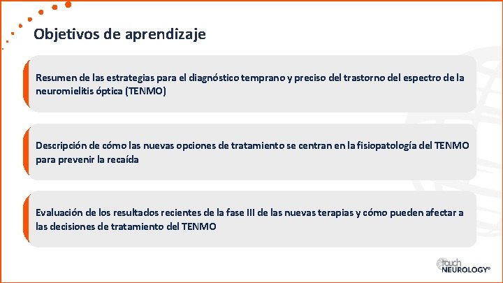 Objetivos de aprendizaje Resumen de las estrategias para el diagnóstico temprano y preciso del