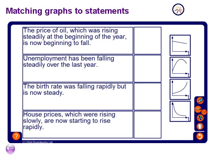 Matching graphs to statements 