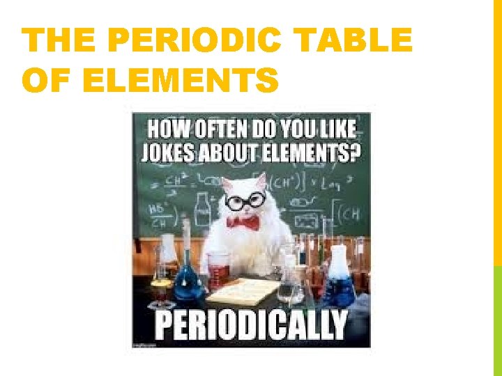 THE PERIODIC TABLE OF ELEMENTS 