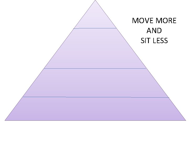 MOVE MORE AND SIT LESS 