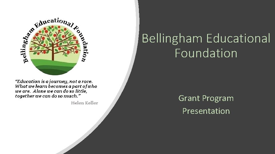 Bellingham Educational Foundation Grant Program Presentation 