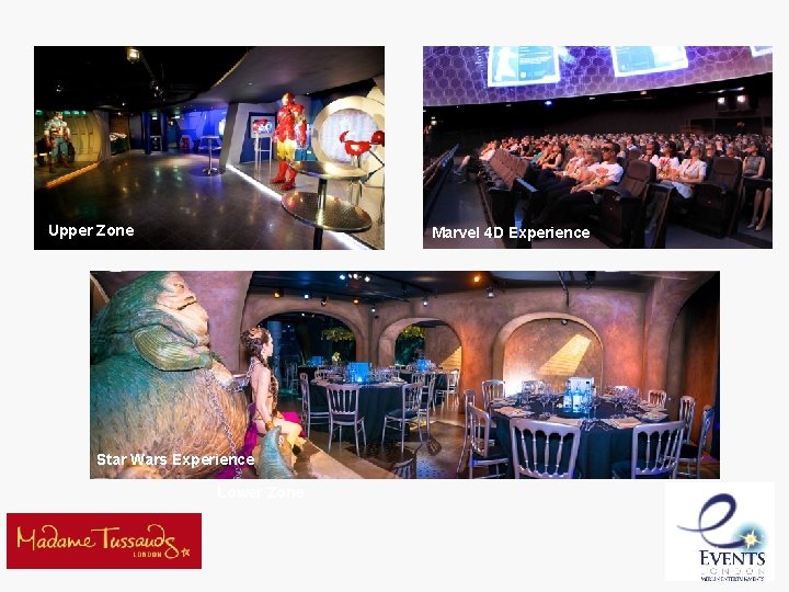 Upper Zone Marvel 4 D Experience Star Wars Experience Lower Zone Upper Zone Marvel 4 D Experience Star Wars Experience Lower Zone