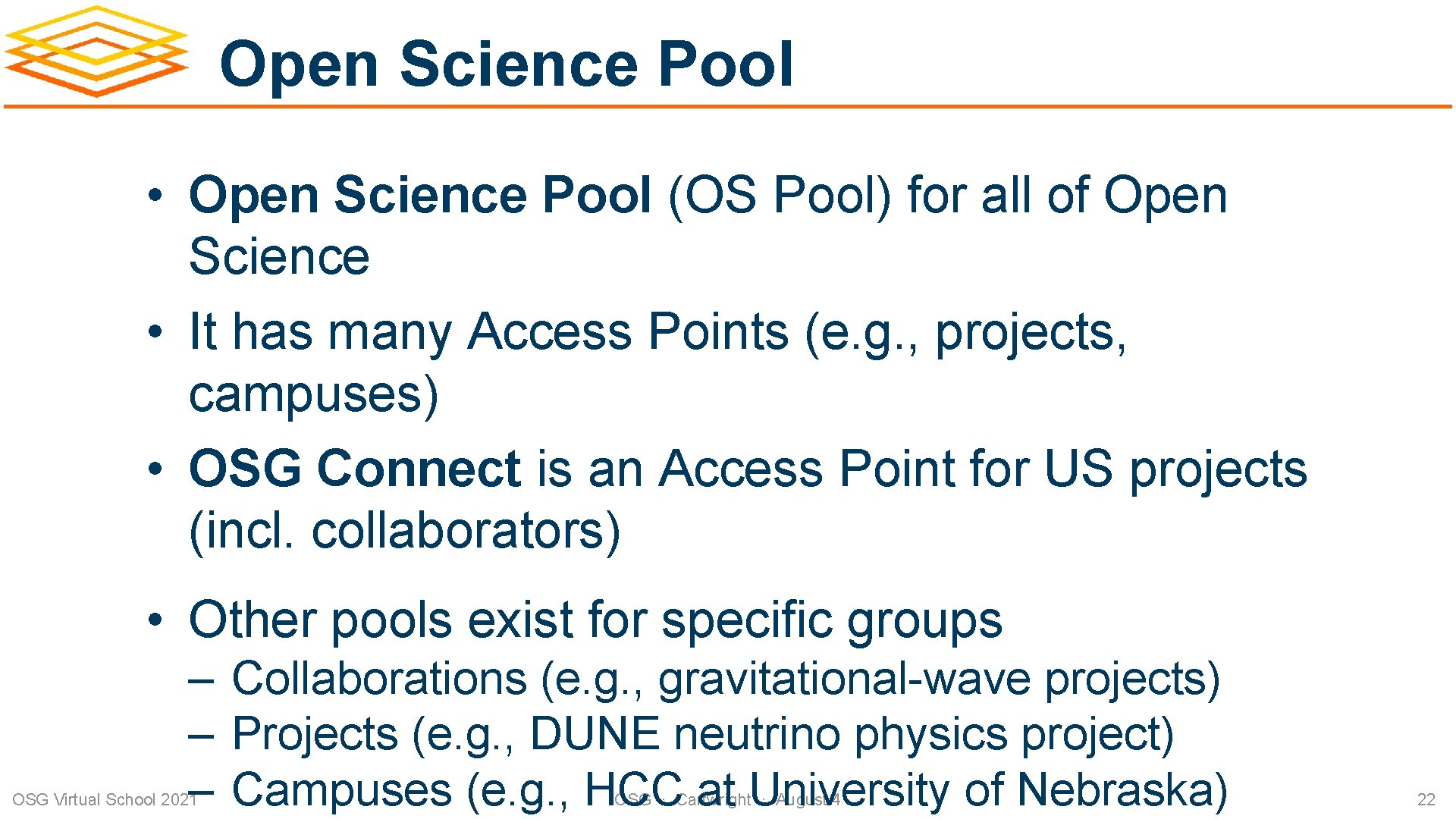 Open Science Pool • Open Science Pool (OS Pool) for all of Open Science