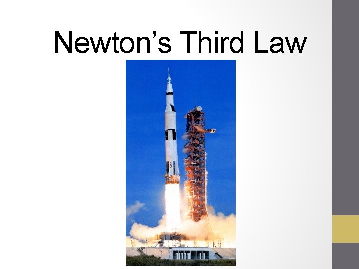 Newton’s Third Law 