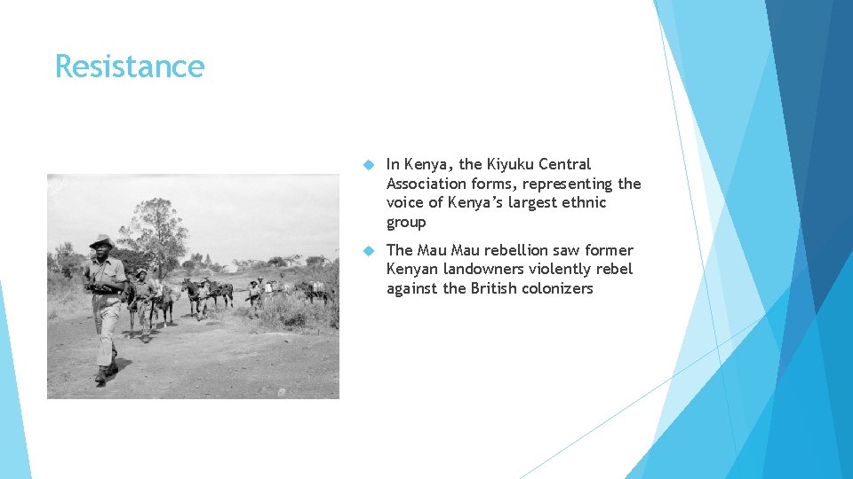 Resistance In Kenya, the Kiyuku Central Association forms, representing the voice of Kenya’s largest