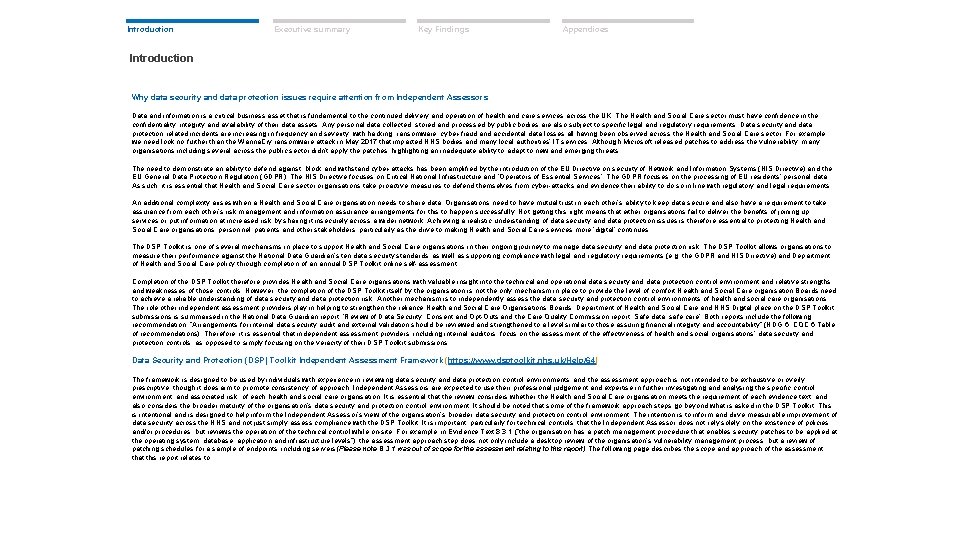 Introduction Executive summary Key Findings Appendices Introduction Why data security and data protection issues