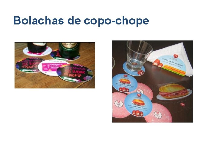 Bolachas de copo-chope 