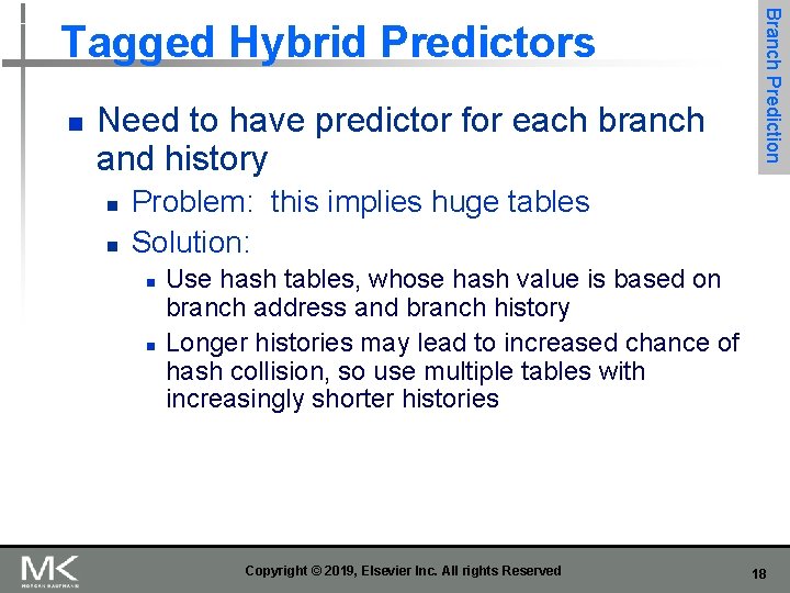 n Need to have predictor for each branch and history n n Branch Prediction