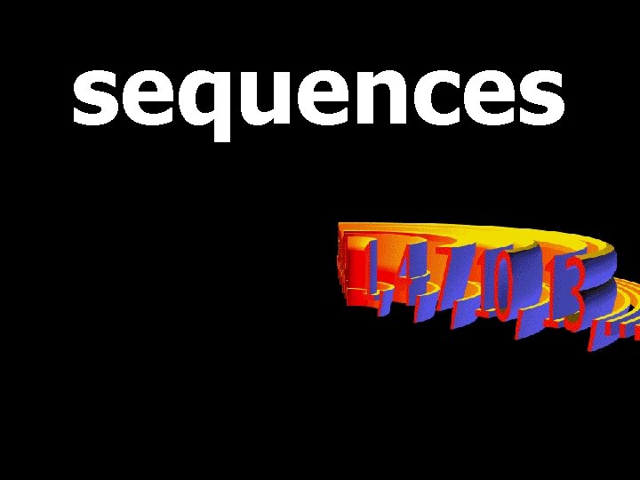 sequences © T Madas 