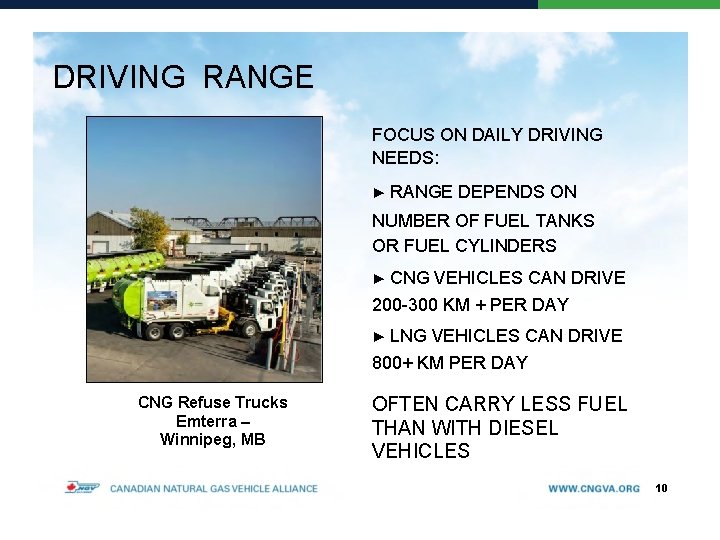 DRIVING RANGE FOCUS ON DAILY DRIVING NEEDS: ▶ RANGE DEPENDS ON NUMBER OF FUEL