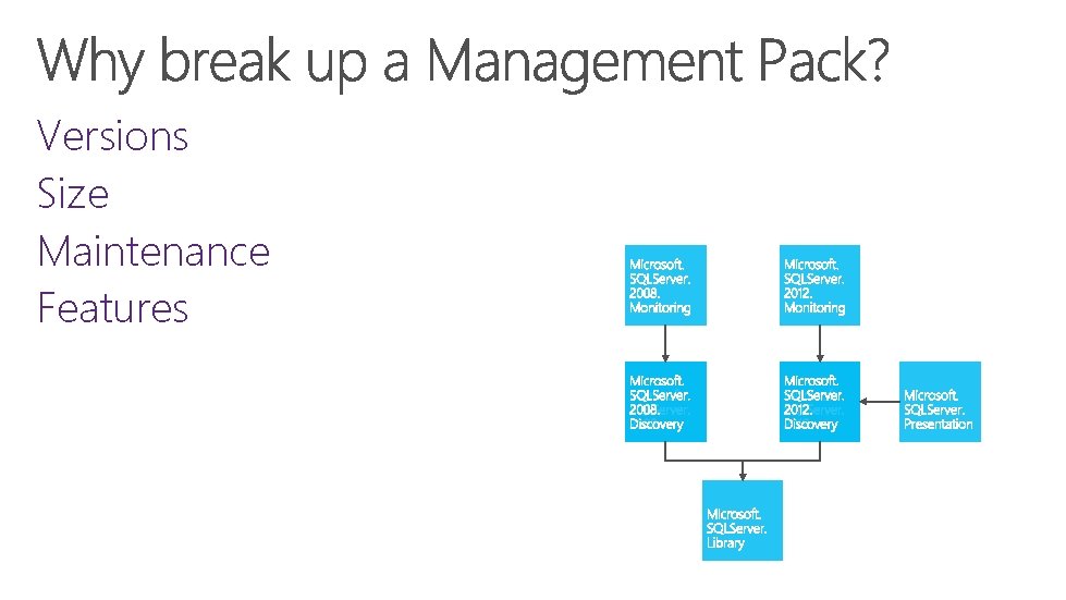 Versions Size Maintenance Features 