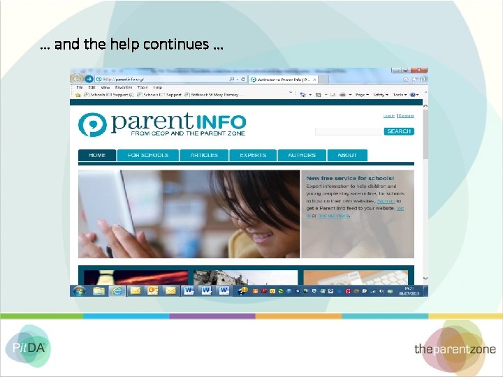 … and the help continues … 