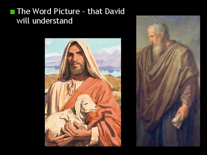 The Word Picture – that David will understand 