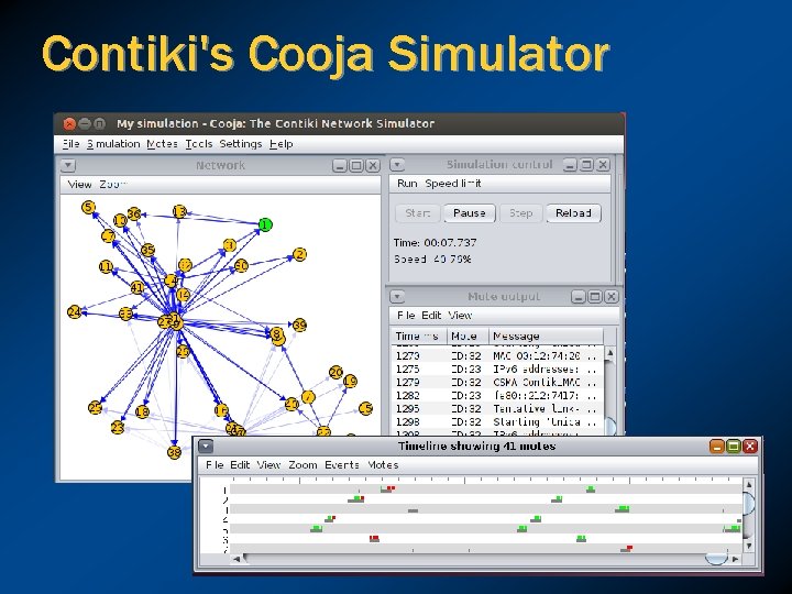 Contiki's Cooja Simulator 