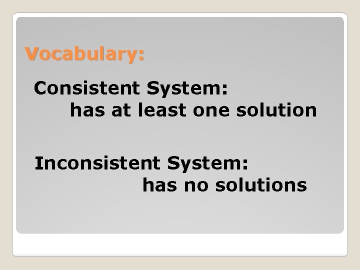 7 5 Solve Special Types of Linear Systems