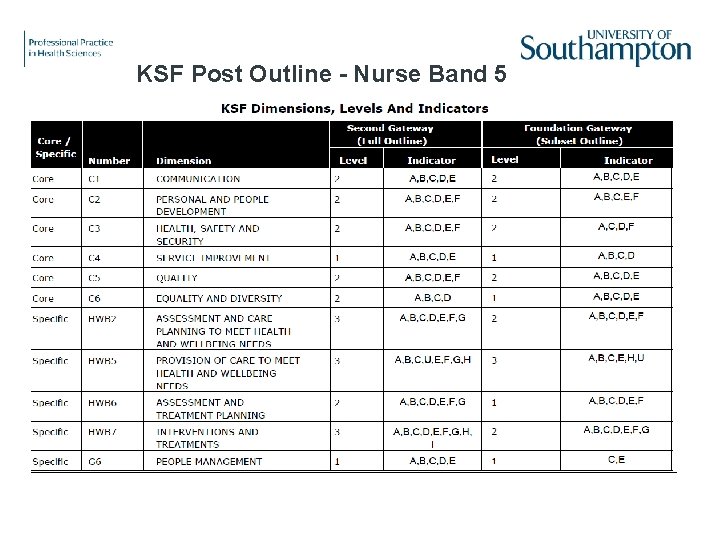 KSF Post Outline - Nurse Band 5 