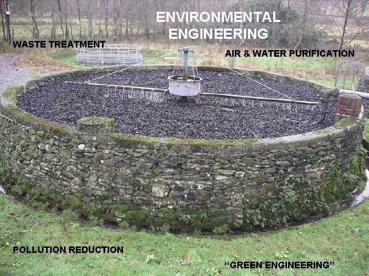 WASTE TREATMENT ENVIRONMENTAL ENGINEERING AIR & WATER PURIFICATION POLLUTION REDUCTION “GREEN ENGINEERING” 