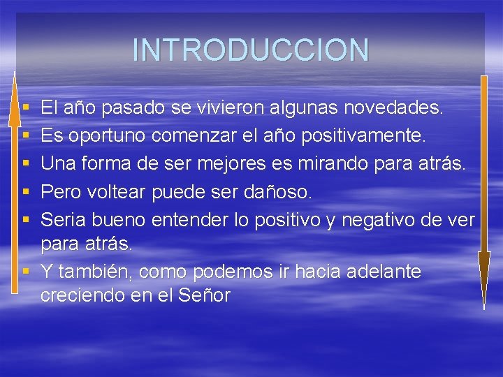 INTRODUCCION § § § El año pasado se vivieron algunas novedades. Es oportuno comenzar INTRODUCCION § § § El año pasado se vivieron algunas novedades. Es oportuno comenzar