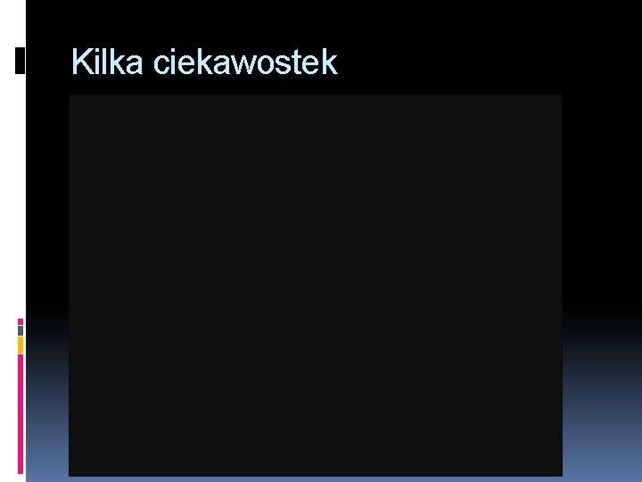 Kilka ciekawostek 