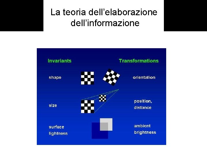 La teoria dell’elaborazione dell’informazione 