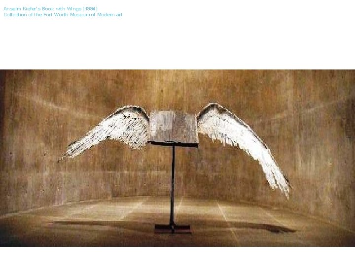 Anselm Kiefer's Book with Wings (1994) Collection of the Fort Worth Museum of Modern