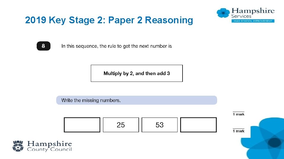 2019 Key Stage 2: Paper 2 Reasoning 