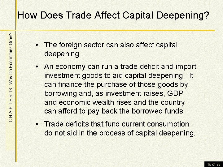 C H A P T E R 16: Why Do Economies Grow? How Does