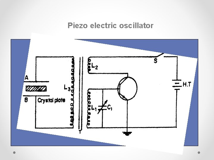 Piezo electric oscillator 