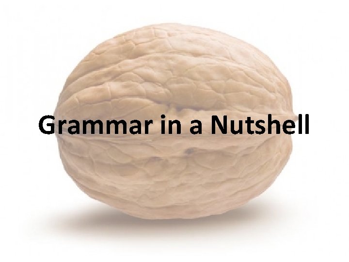 Grammar in a Nutshell 